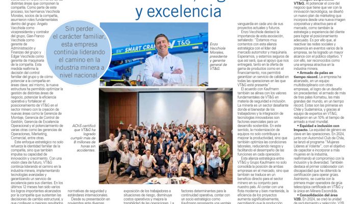 VT&G en El Mercurio: Destacamos nuestros logros y alianza con Kaufmann